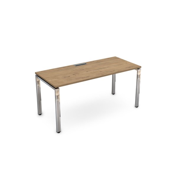 Стол рабочий Gloss line НСР-П.004.2 1600x900x750 (TeakwoodХром)