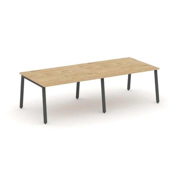 Стол переговорный SN-6A.SPRG-044.3 (3160х1180х750) (Тиквуд Светлый/Металл Антрацит)