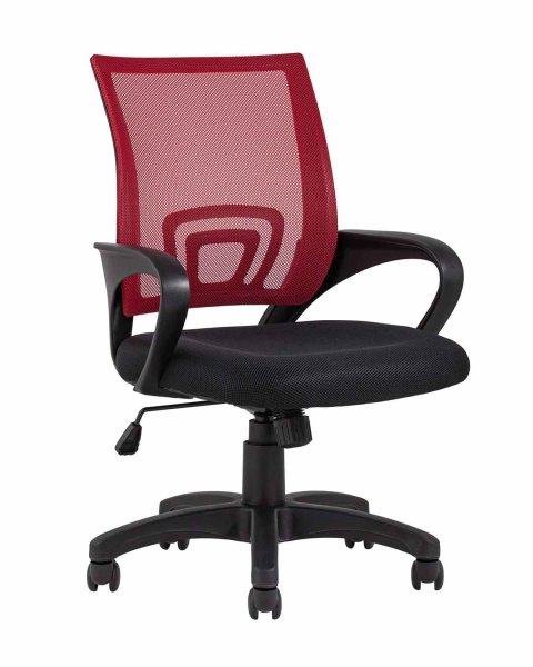 Кресло офисное TopChairs Simple красное (Компьютерное кресло Simple красный)