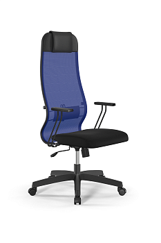 Кресло для руководителя Метта Sit 10 B1-111T - X2+UMF(X1) /Ub00/Wh00/T1bp-b(M09.B02.G15.W01)