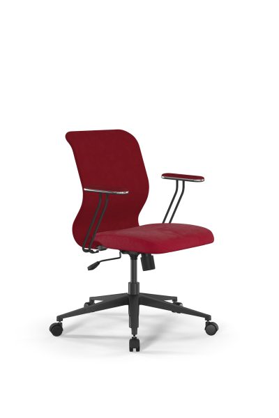 Кресло для руководителя Метта Sit 8 Mr4-4T - Vivaldi /Uh00/Wh12/T4mV-b(M09.B11.G19.W02) (Красный)