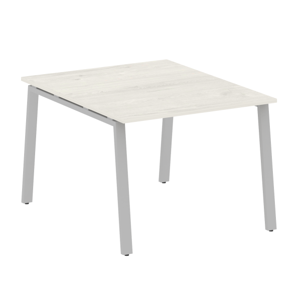 Стол для переговоров (1 столешница) на А-образном м/к Metal System Style БА.ПРГ-1.1 1000x1235x750 (Дуб наварра/Серый металл)