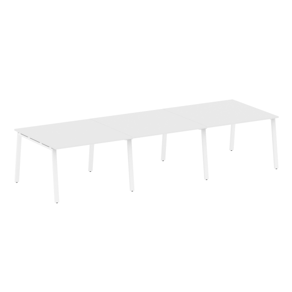 Стол для переговоров (3 столешницы) на А-образном м/к Metal System Style БА.ПРГ-3.2 3600x1235x750