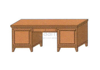 Мебель для гостиниц Стол письменный 2-х тумбовый с тумбой для мини-бара РЕ 630 БТ