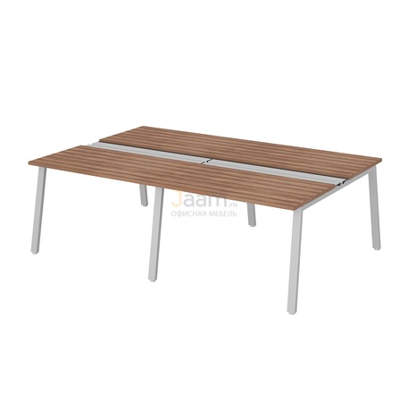 Мебель для персонала Рабочая станция на металлокаркасе ПК-ТНП-СР280Х160Н4/МКА/БЭ/КК