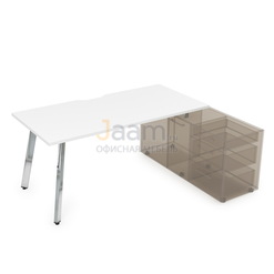 Мебель для персонала Стол рабочий с тумбой опорной металл глянец 10СТОВ.084