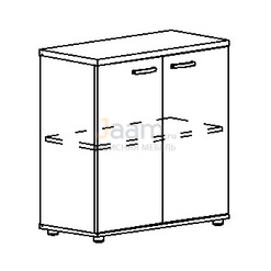 Мебель для персонала Офисный шкаф низкий закрытый А4 9351