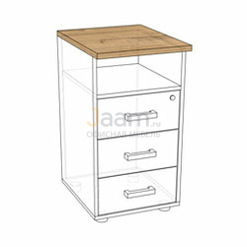 Мебель для персонала Крышка к тумбе ТП50 КТП40-50 PRO BLACK