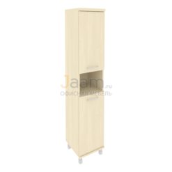 Кабинет руководителя Офисный шкаф высокий узкий левый KSU-1.5 Л