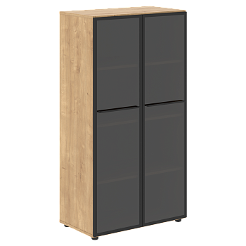 Шкаф со стеклянными дверьми LOFTIS LMC 80.2 800х430х1517