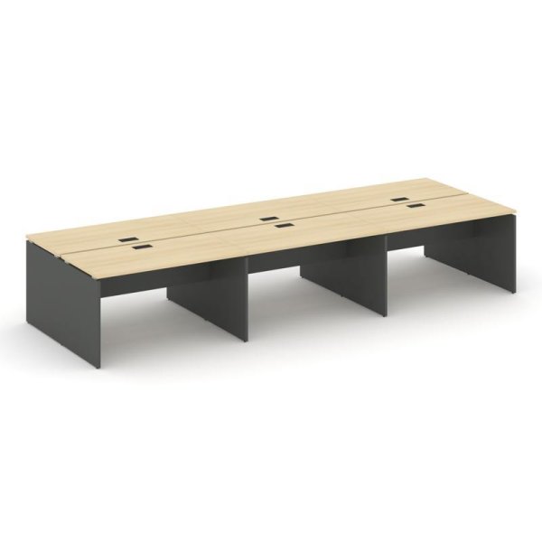 Рабочая станция 2-х сторонняя SN-D.DRS-084 (4740х1632х750) (Акация Лорка/Антрацит)
